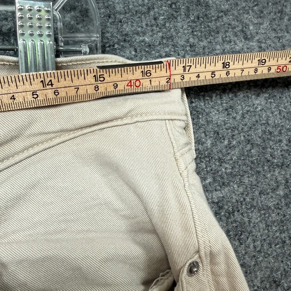 Levis 505 Pants Jeans Mens 32x32 Beige Tan Stretch Classic Denim Pants Casual